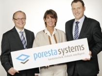 Heinz-Joachim Sch?nberger-Messer, Sabina Illbruck und Markus Grab von poresta Systems