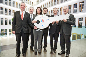  Andreas Lücke, Hauptgeschäftsführer BDH; Robert Baumeister, ehemalig. Vorsitzender RLT-Herstellerverband; Rita Schwarzelühr-Sutter MdB, Parlamentarische Staatssekretärin bei der Bundesministerin für Umwelt, Naturschutz, Bau und Reaktorsicherheit; Josef Os 