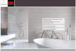  Mit dem Duschkonfigurator kommt man spielend leicht zum individuellen KWC-Duschsystem seiner Wahl 