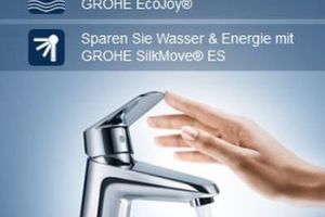  Mit dem Online-Rechner lassen sich die Wassereinsparpotentiale von Grohe-„SilkMove ES“-Armaturen errechnen 