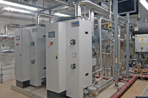  Zwei „Certuss“-Dampfautomaten liefern Energie für verschiedene Prozesse. 