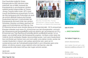  Der tab-Newsletter wird monatlich verschickt. 