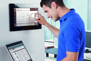  Die Merten-Touch-Panel dienen in Verbindung mit dem „U.motion“-KNX-Server als wichtigste Darstellungsmöglichkeit.  