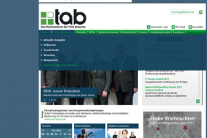  tab-Homepage Link zu den Jahresinhaltsverzeichnissen 
