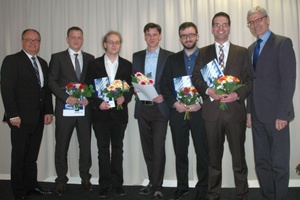  Preisträger Master (v.l.n.r.): Alf Bauer, Danny Fiedler, Christoph Hutter, Marcus Tammer, Franz Pohlandt, Christoph Kaufold, Prof. Holger Hahn 