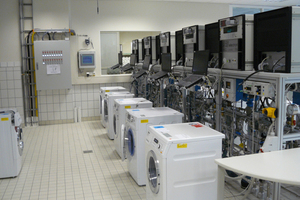  Waschmaschinen-Prüfstände im VDE-Institut 