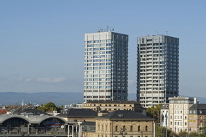  Die Bonifazius-Türme in Mainz gehören nach einer Sanierung und Modernisierung wieder zu den begehrten Büroadressen in der rheinland-pfälzischen Landeshauptstadt.  