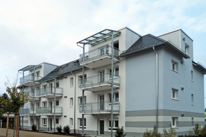  In unmittelbarer Nachbarschaft zum bestehenden Passivhaus erweitert die Baugenossenschaft Lampertheim eG ihren Wohnbestand um elf seniorengerechte Wohnungen in Passivhaus-Bauweise 