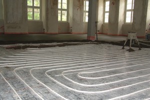  Kunststoffummantelte CTX-Kupferrohre für die Fußbodenheizung 