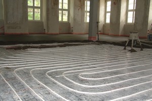  Kunststoffummantelte CTX-Kupferrohre für die Fußbodenheizung 